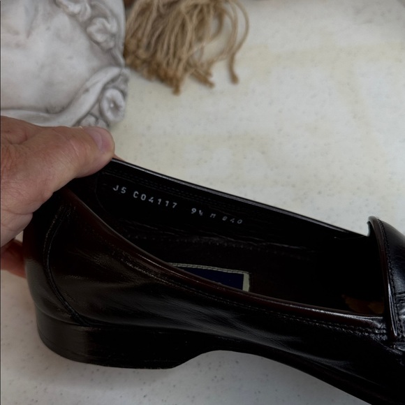 Bragano Cole Haan (MADE IN ITALY) Men’s Loafers Black Leather Tassels 9.5 - Picture 11 of 13